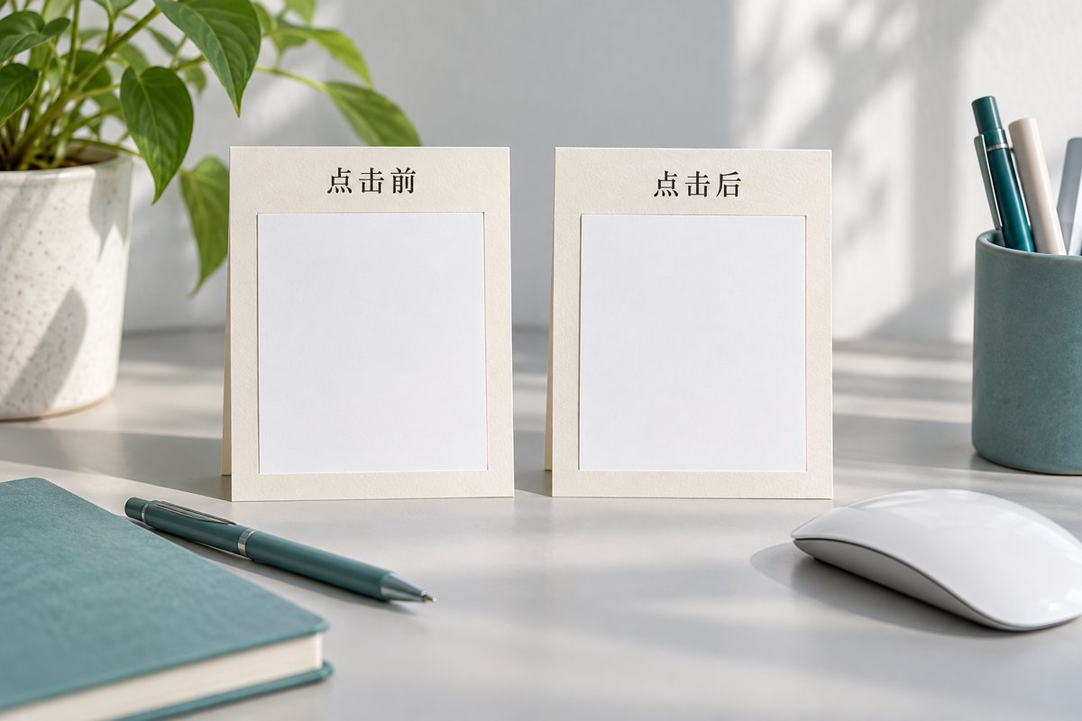 点击前和点击后两张状态资料袋