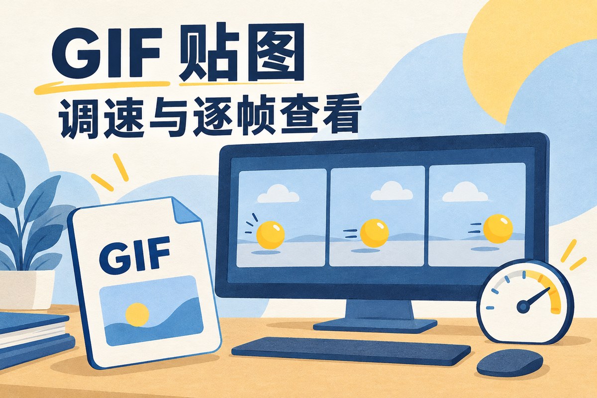 Snipaste GIF贴图教程：播放调速、逐帧查看与画面核对